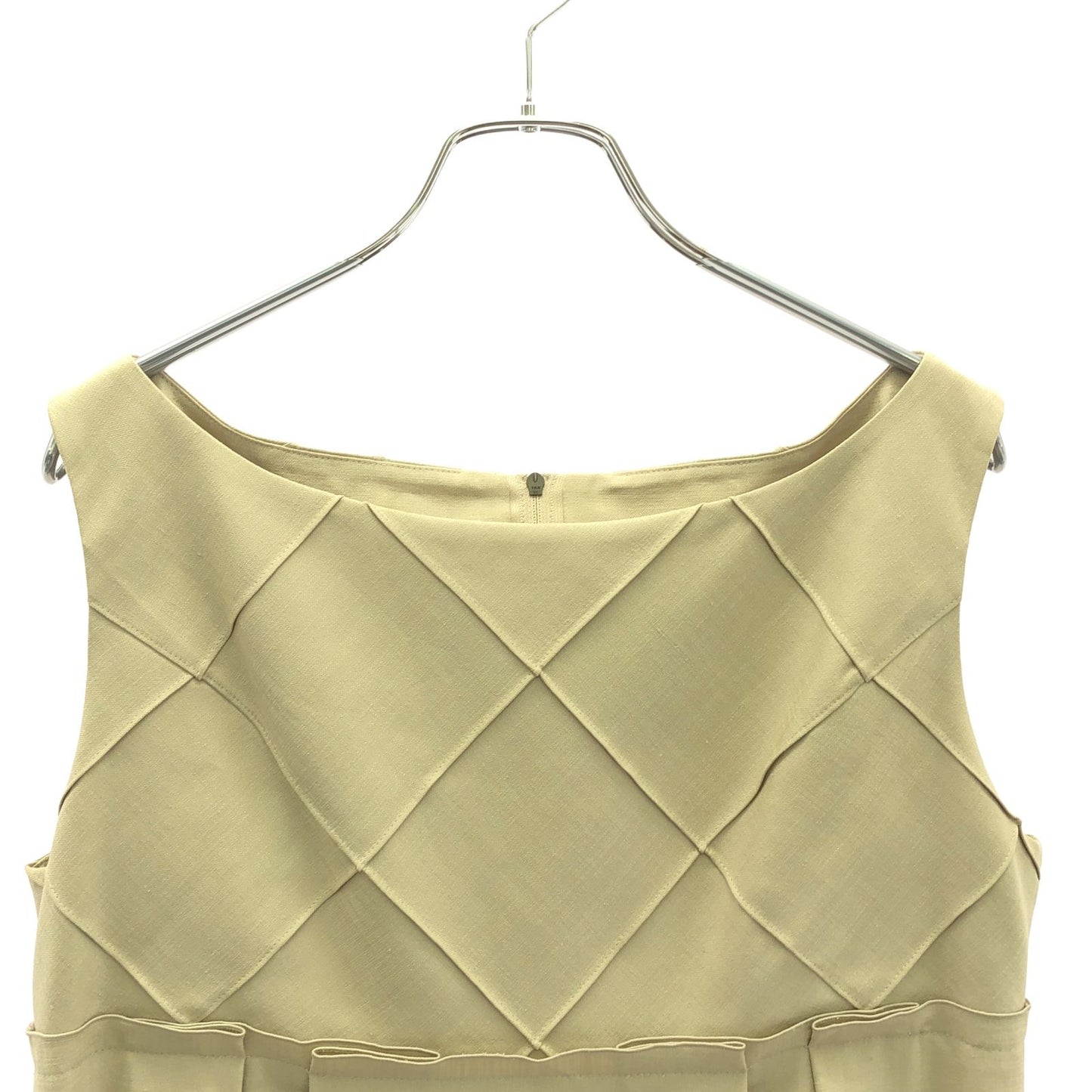 FOXEY NEW YORK Beige Sleeveless Dress - Timeless Elegance