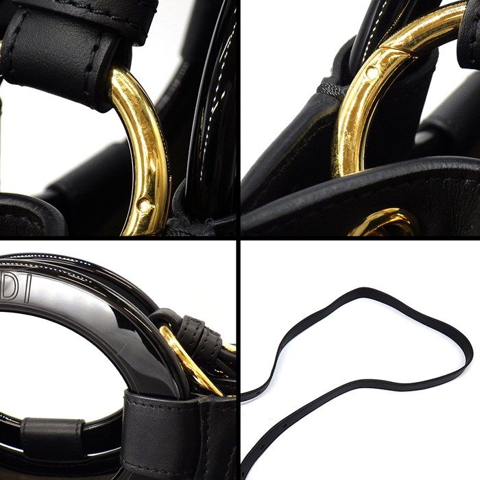 Fendi Runaway Shopper Small Zucca Handbag in Mogano & Panna