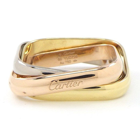 Cartier Trinity Ring - Classic MM Cushion Shape in Tri-Color Gold
