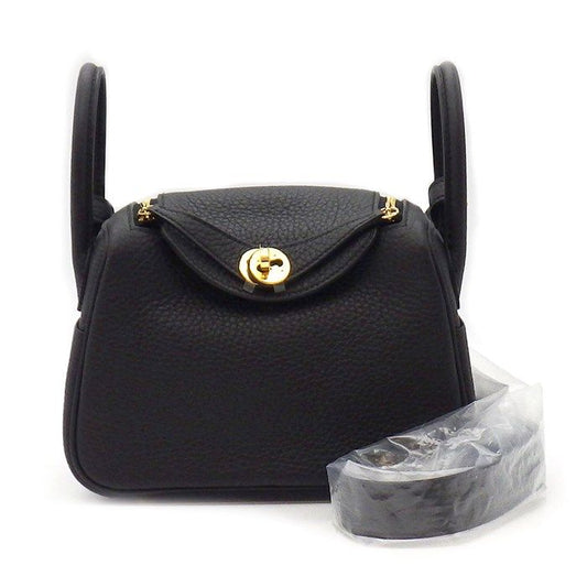 HERMES Lindy Mini Shoulder Bag - Black, 2024 Edition