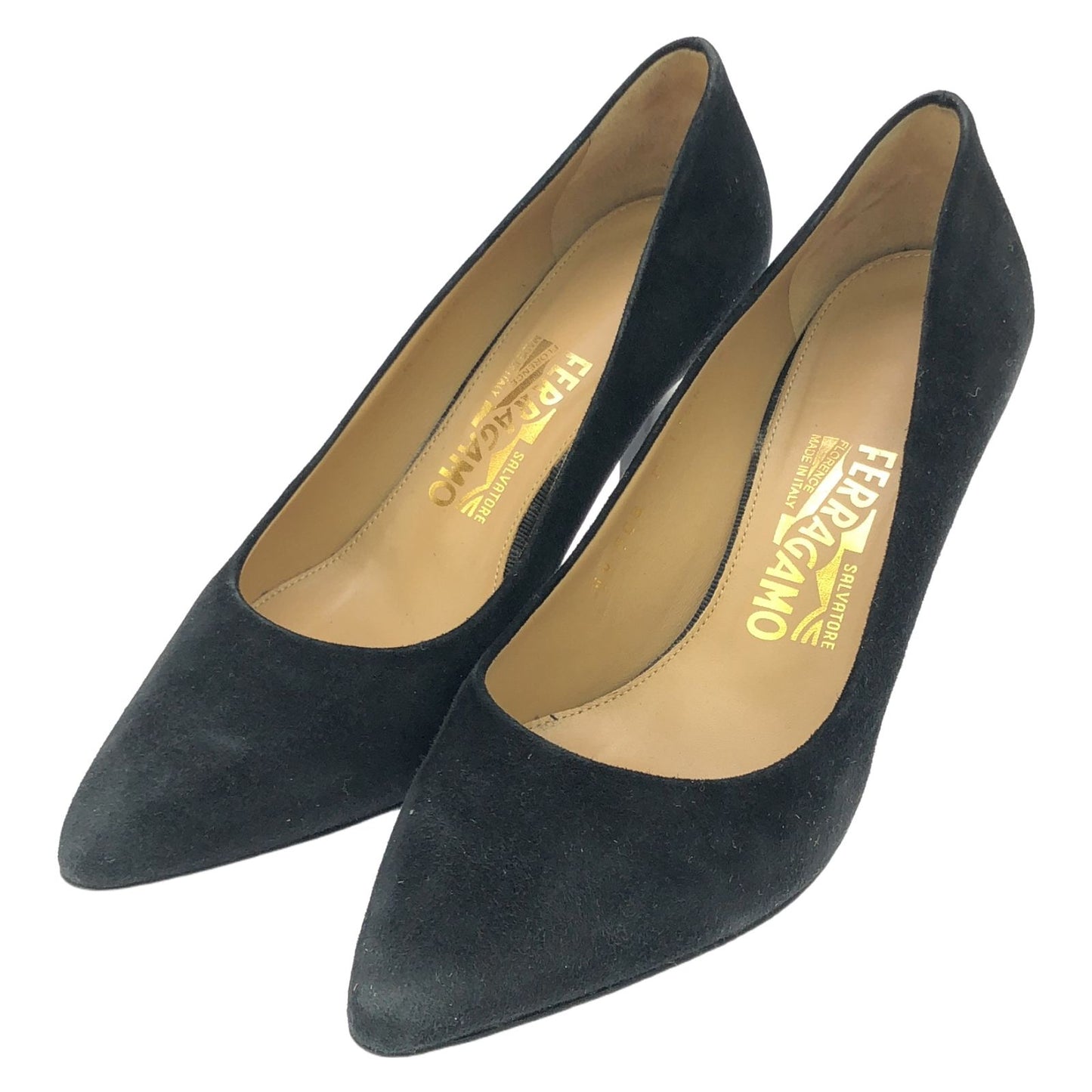 Salvatore Ferragamo Elegant Black Pumps - Size 5