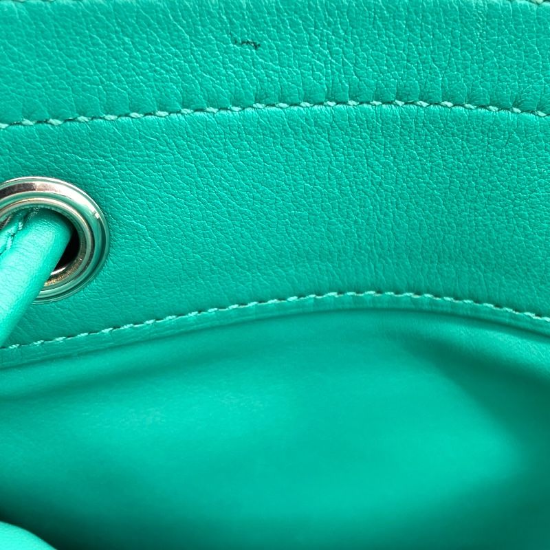 HERMES Aline Mini Shoulder Bag in Vert Veron with Silver Hardware