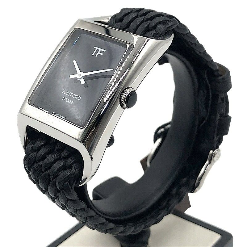 TOM FORD N.004 Black & Silver Ladies Quartz Watch - Pristine Condition