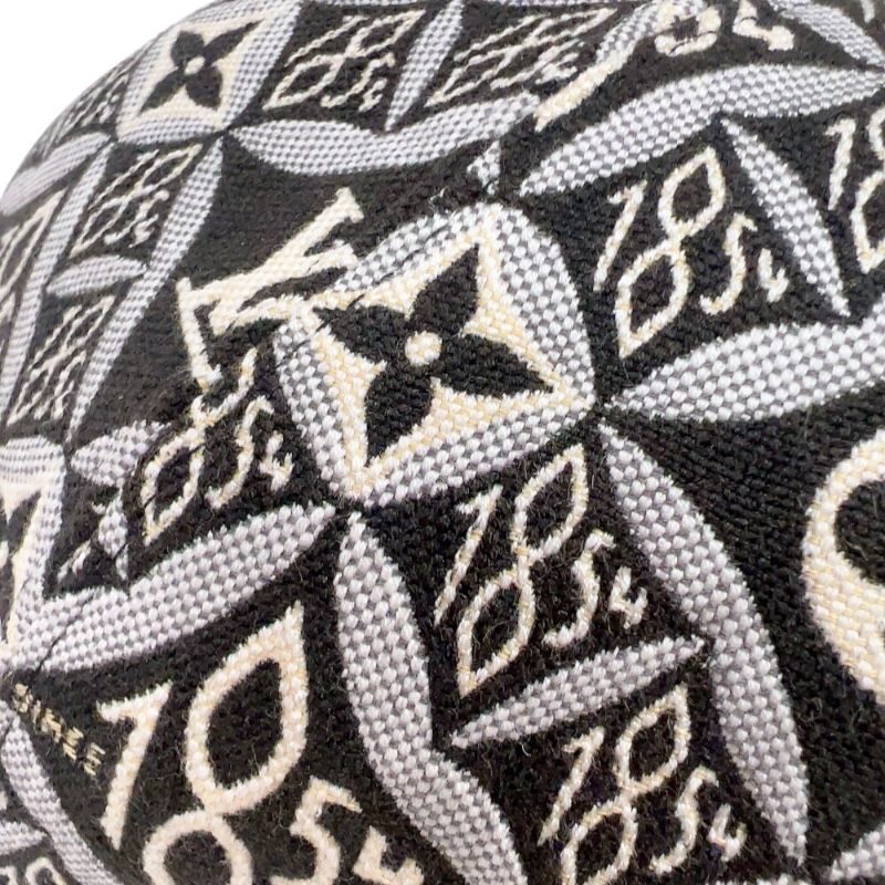 Louis Vuitton 1854 Monogram Cap in Gray with Gold Accents