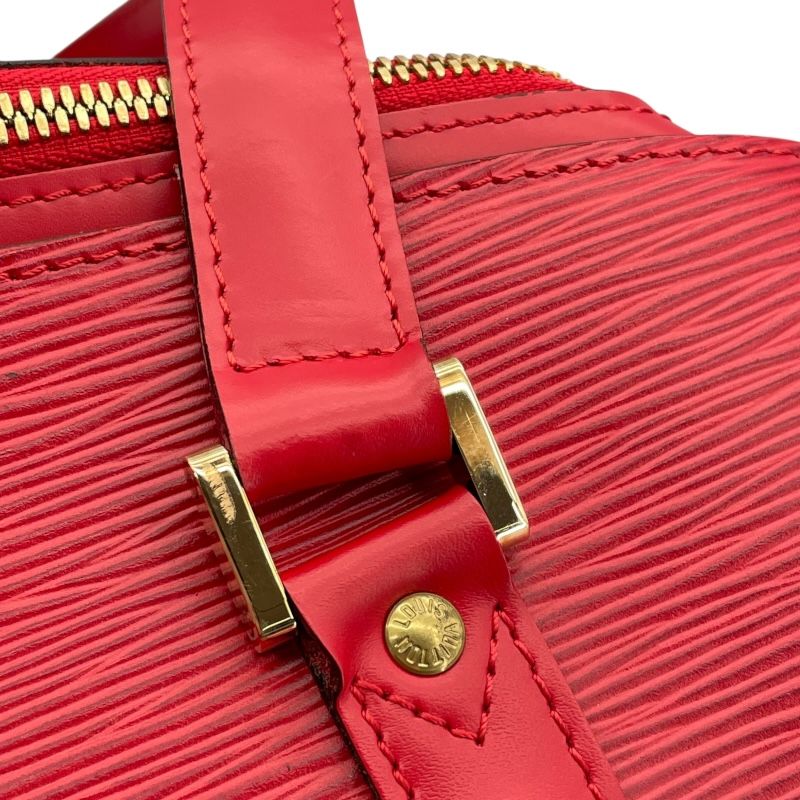 Louis Vuitton Sorbonne 50 Boston Bag in Red Epi Leather