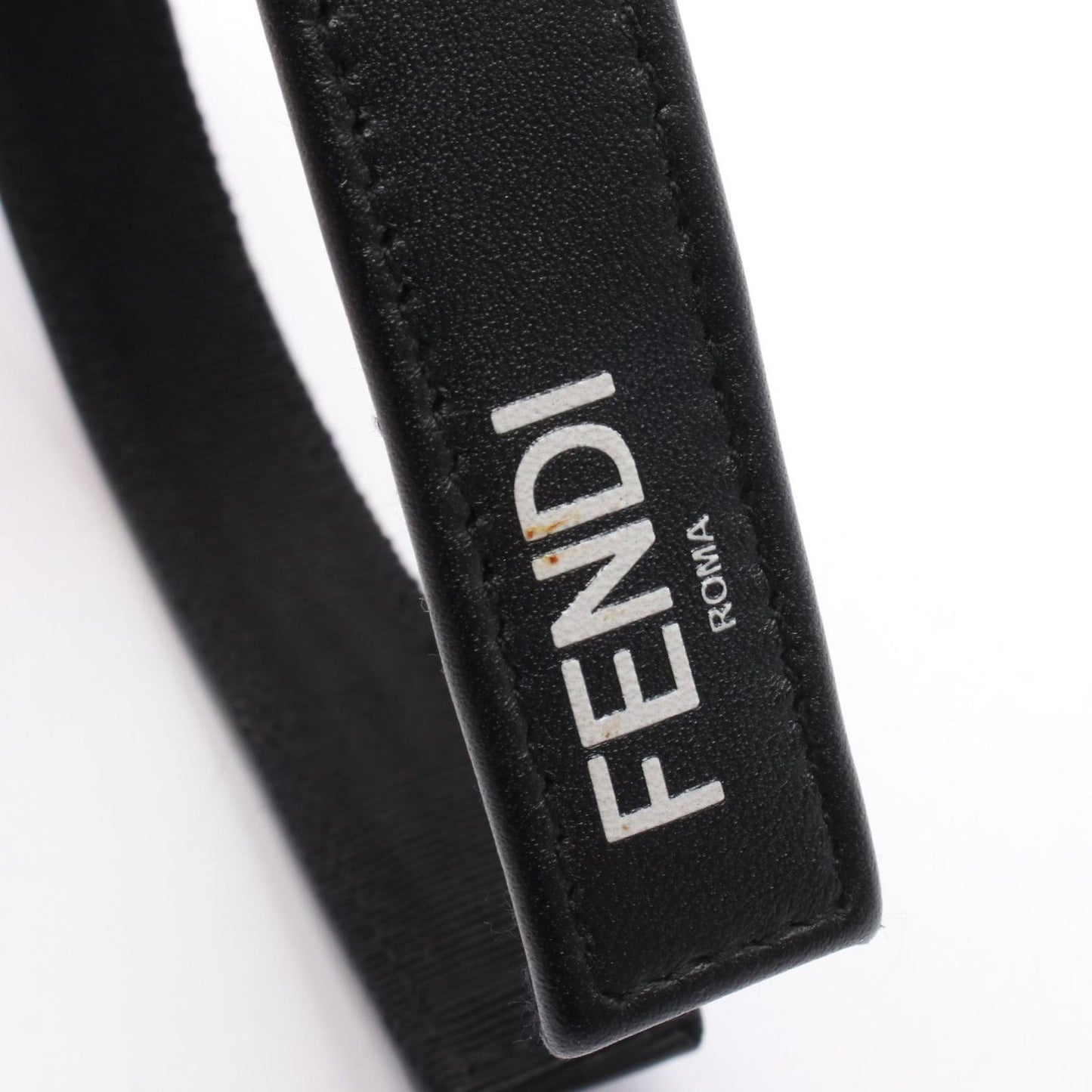 FENDI Black Leather Headband - Exquisite Craftsmanship