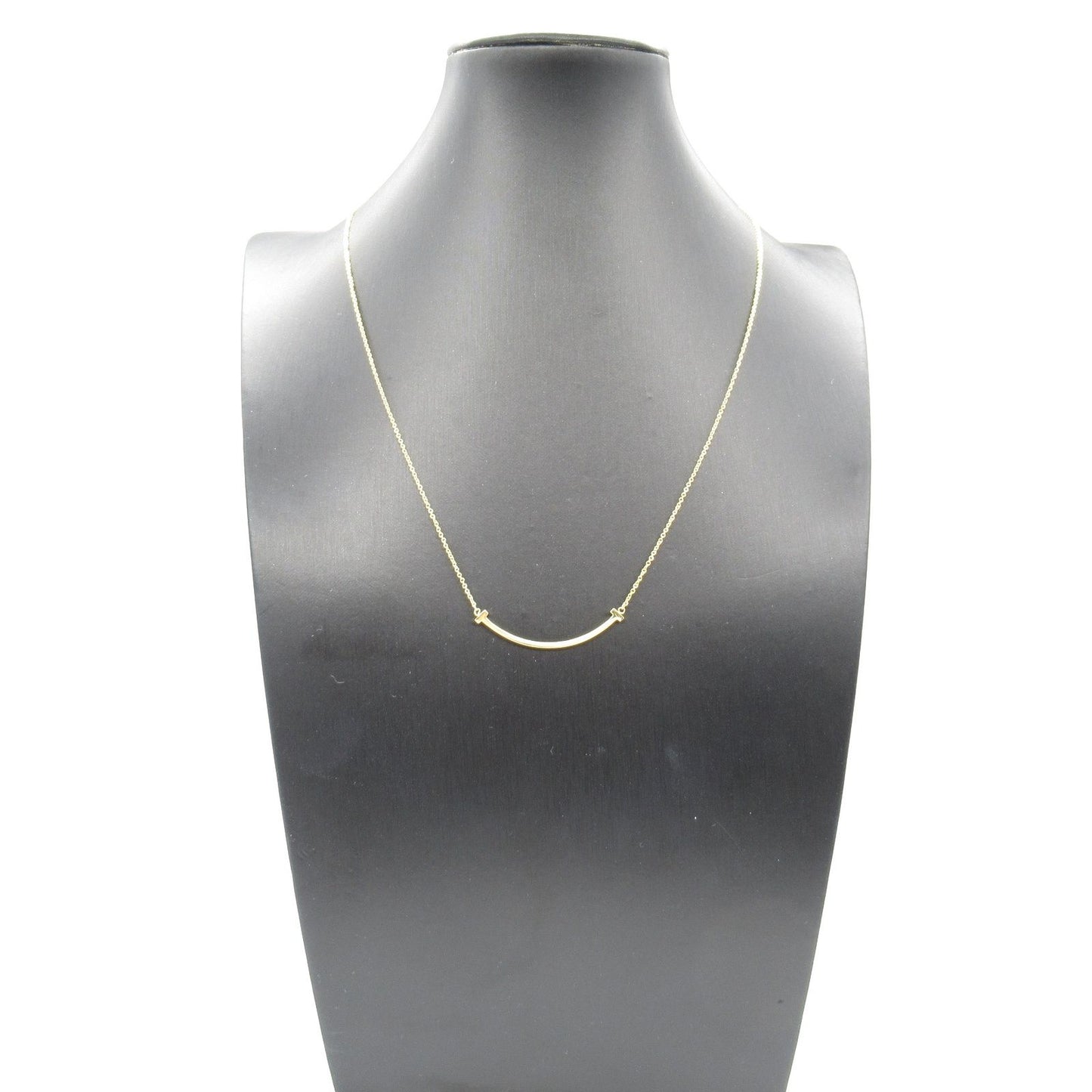 TIFFANY & CO T Smile Small Necklace in 18K Yellow Gold