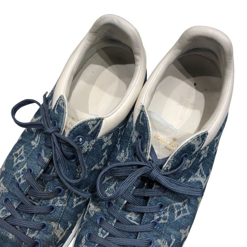 Louis Vuitton Luxembourg Line Low-Cut Sneakers in Blue - Size 8.5