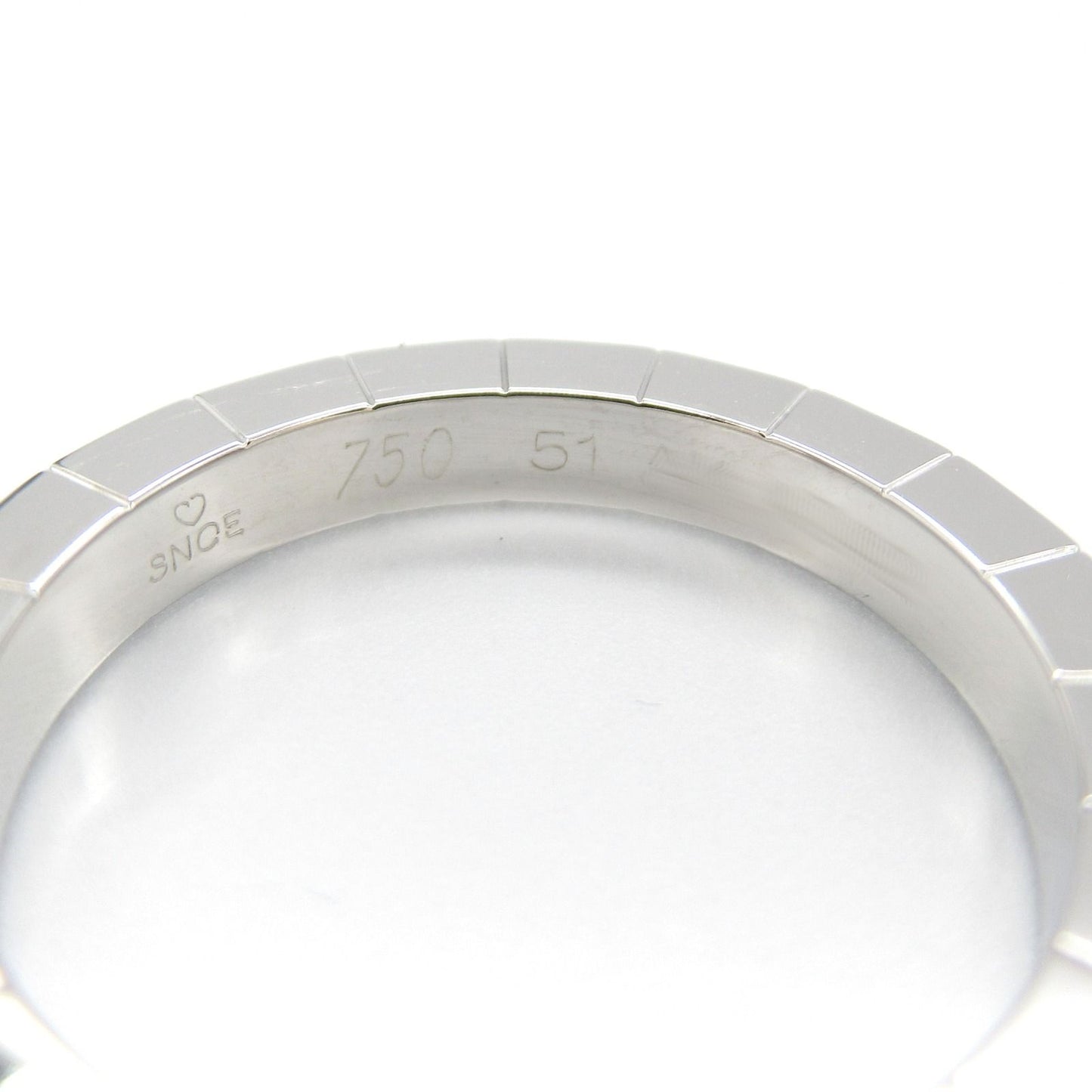 CARTIER Laniere Ring in K18 White Gold - Timeless Elegance