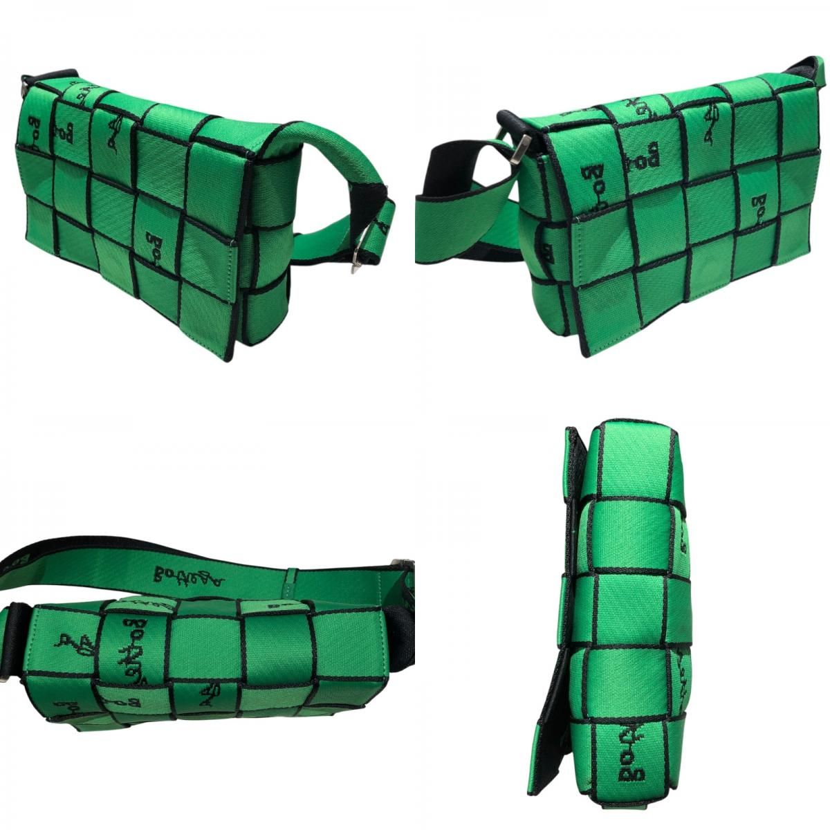 Bottega Veneta Webbing Cassette Shoulder Bag - Green/Black/Silver