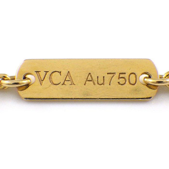 Van Cleef & Arpels Vintage Alhambra Onyx Necklace in 18K Yellow Gold