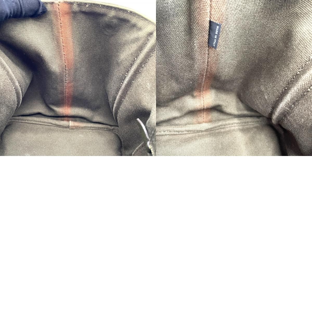 PRADA Canvas Kanapa Tote Bag in Khaki - Timeless Elegance