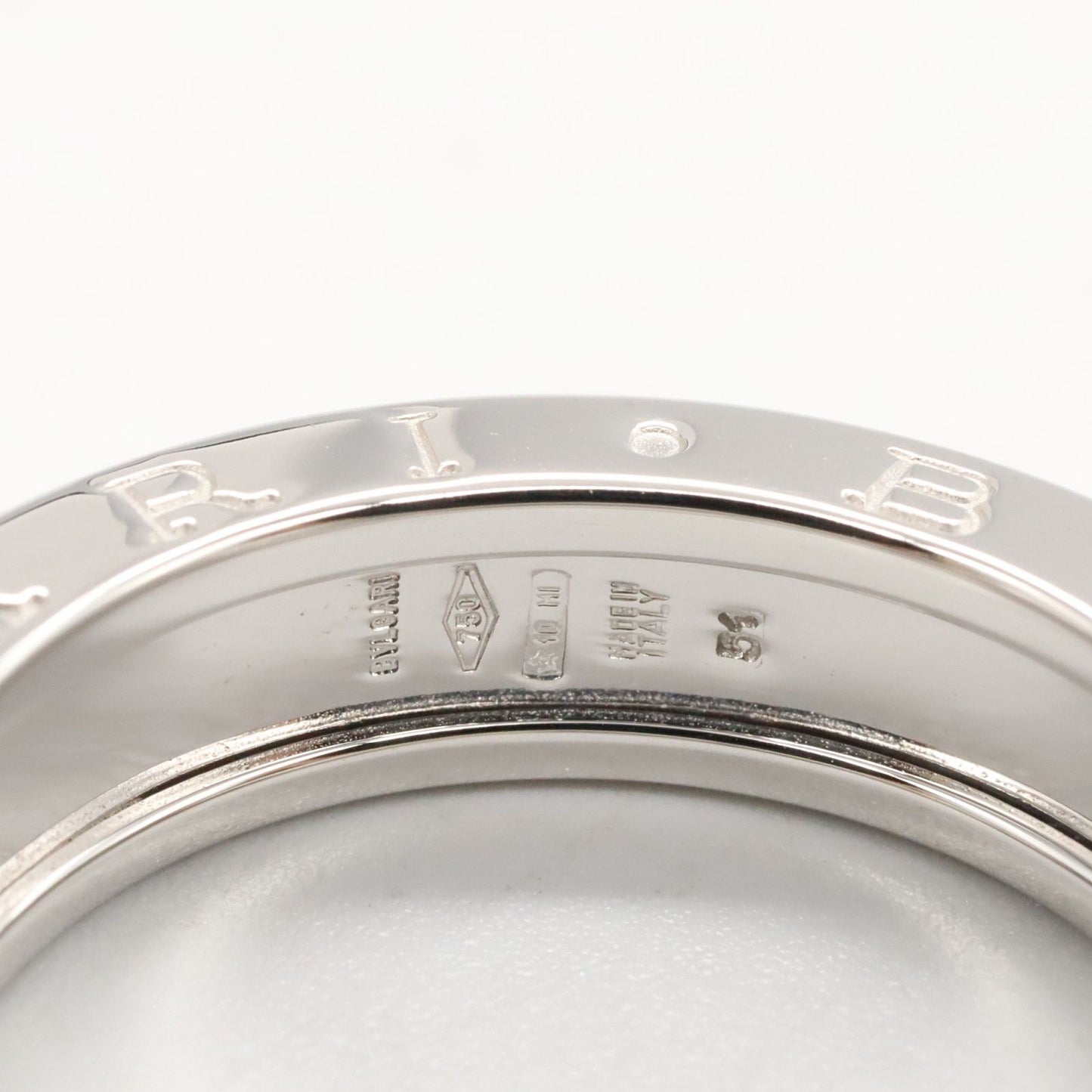 BVLGARI B-zero1 Ring in K18 White Gold - Unisex Elegance