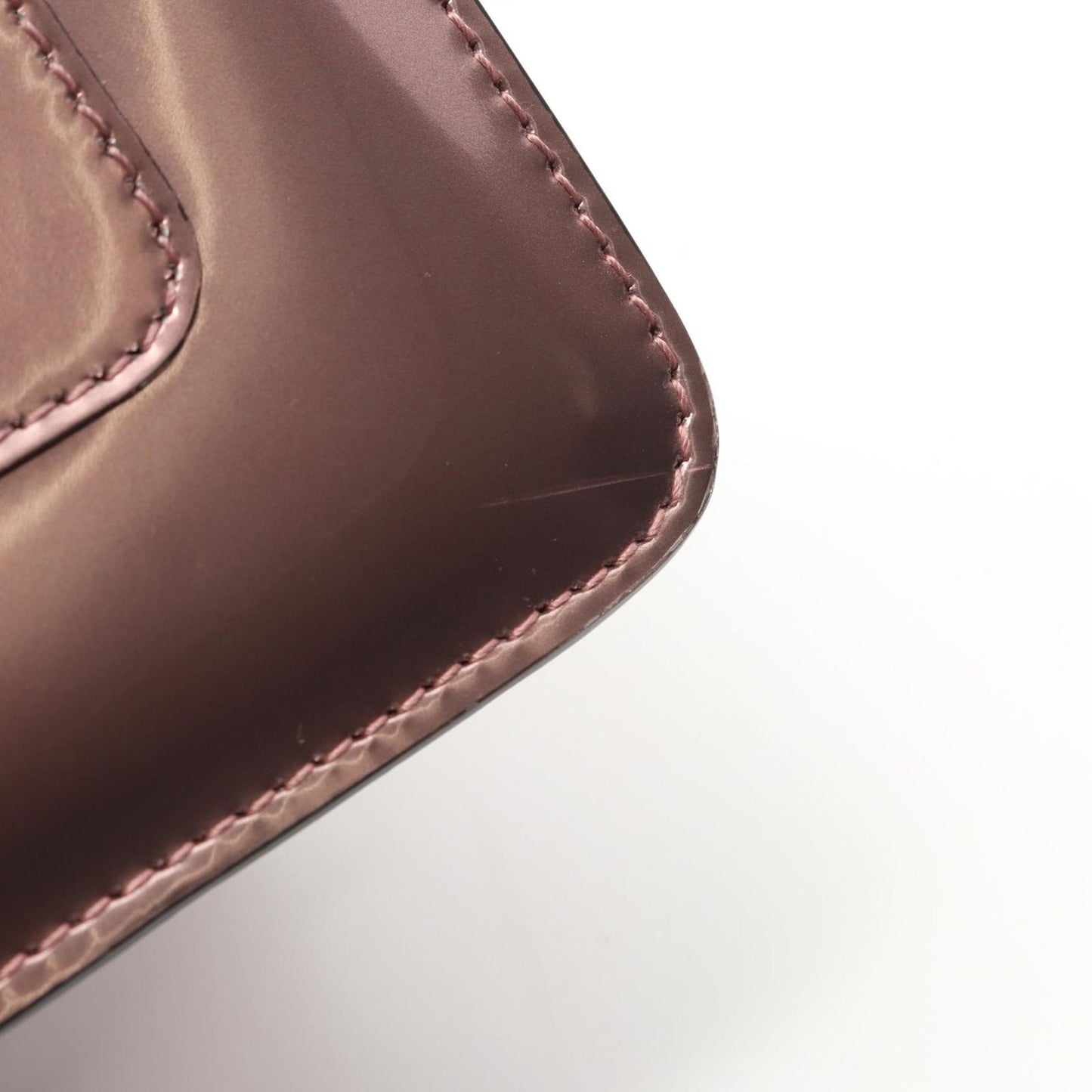 BVLGARI Serpenti Forever Metallic Pink Leather Handbag