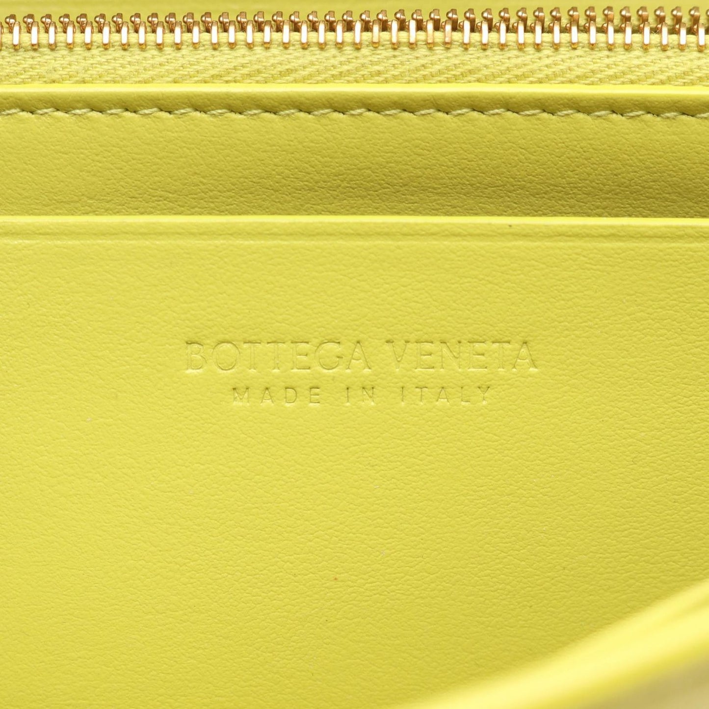 Bottega Veneta Maxi Intrecciato Leather Wallet in Yellow Green