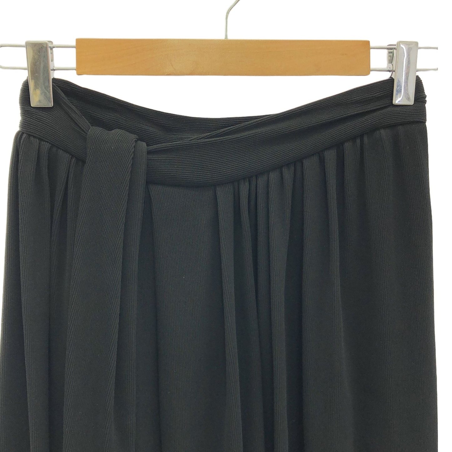 BALENCIAGA Black Rayon Skirt - Timeless Elegance