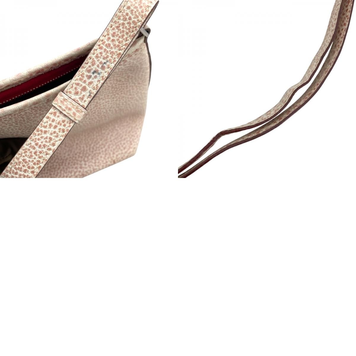 HERMES Berlingot PM Pink Shoulder Bag with Silver Hardware