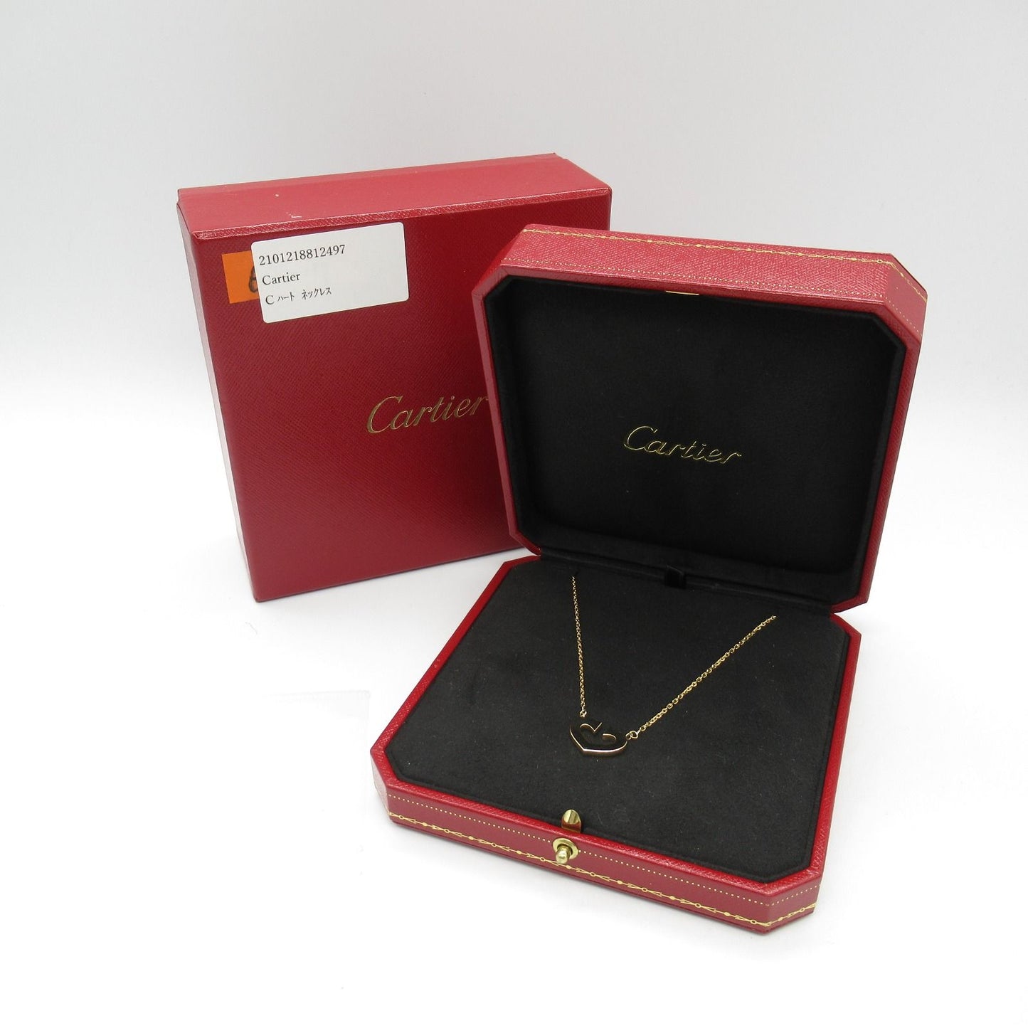CARTIER C Heart Necklace in K18 Yellow Gold - Exquisite Elegance