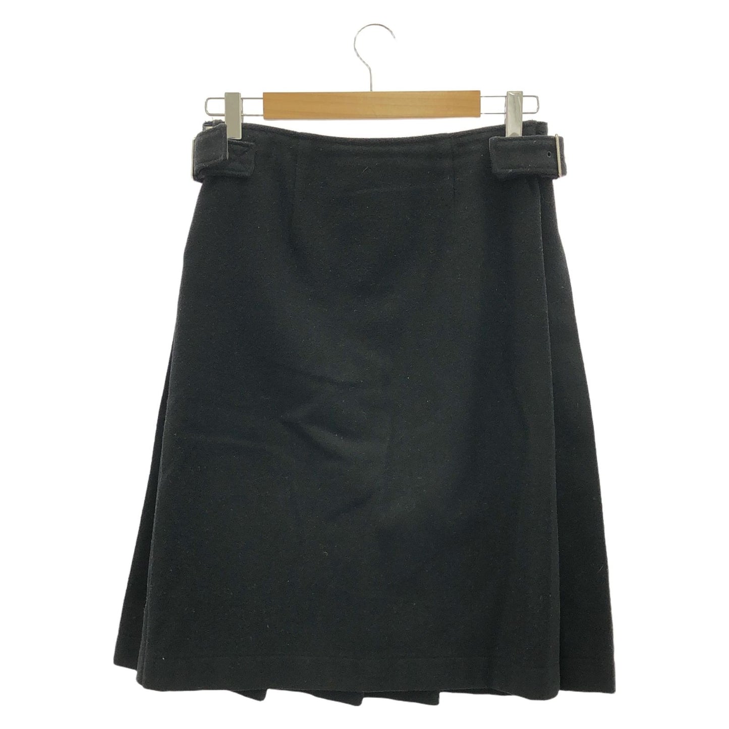 tricot COMME des GARCONS Black Wool Pleated Skirt - Size S
