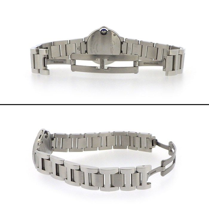 Cartier Ballon Bleu W4BB0015 Diamond Bezel Silver Dial Ladies Watch