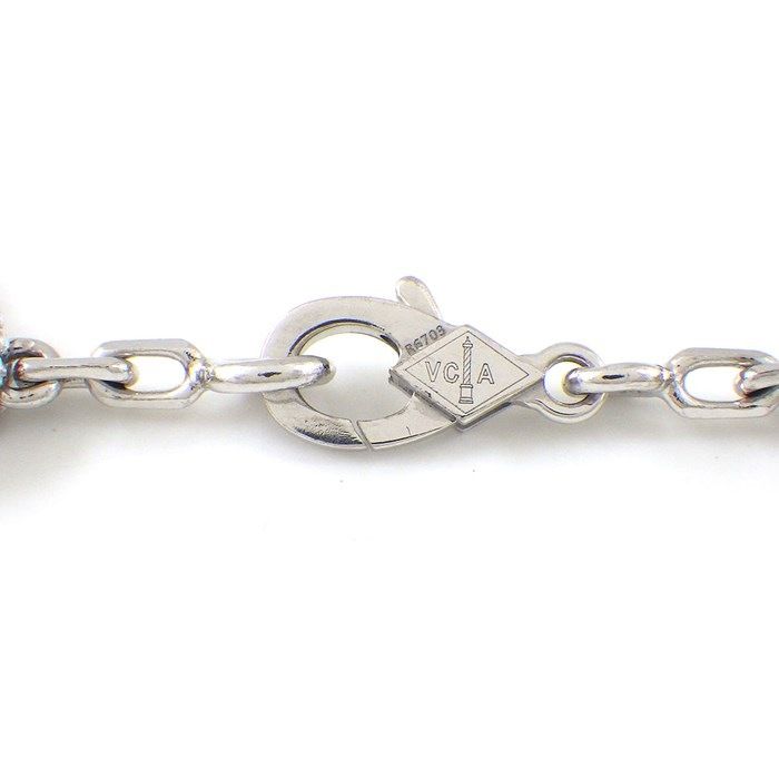 Van Cleef & Arpels Vintage Alhambra 5 Motif Bracelet in K18 White Gold