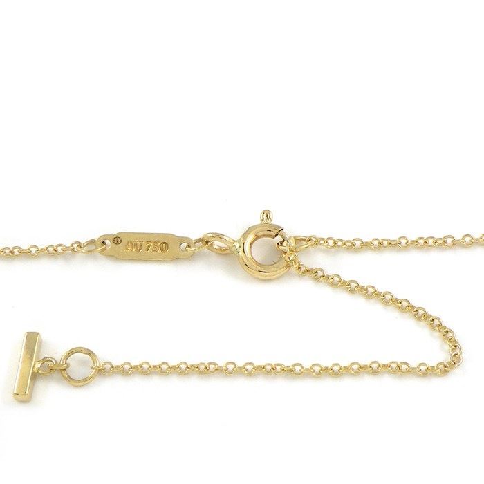 Tiffany & Co. T Smile Large Necklace in K18 Yellow Gold