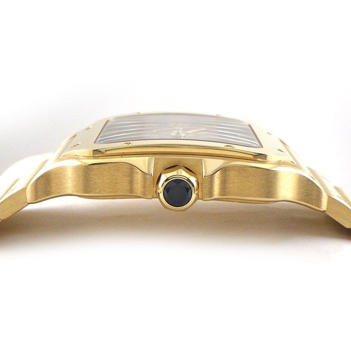 Cartier Santos LM WGSA0095 - 2024 New Release, Brown Dial, K18YG