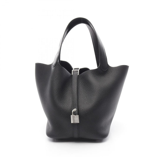 HERMES Picotin MM Handbag in Black Leather - Unused Luxury