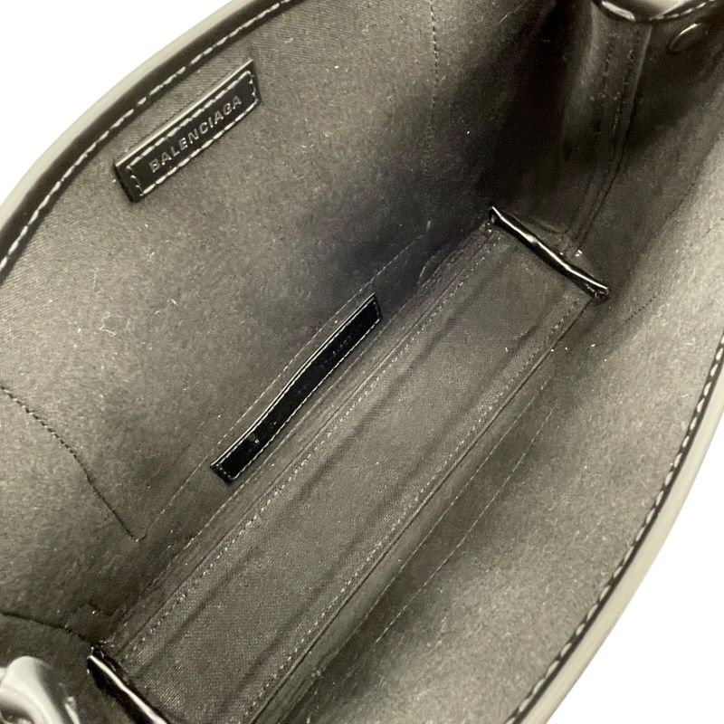 Balenciaga Navy Cabas XS Black Canvas Shoulder Bag