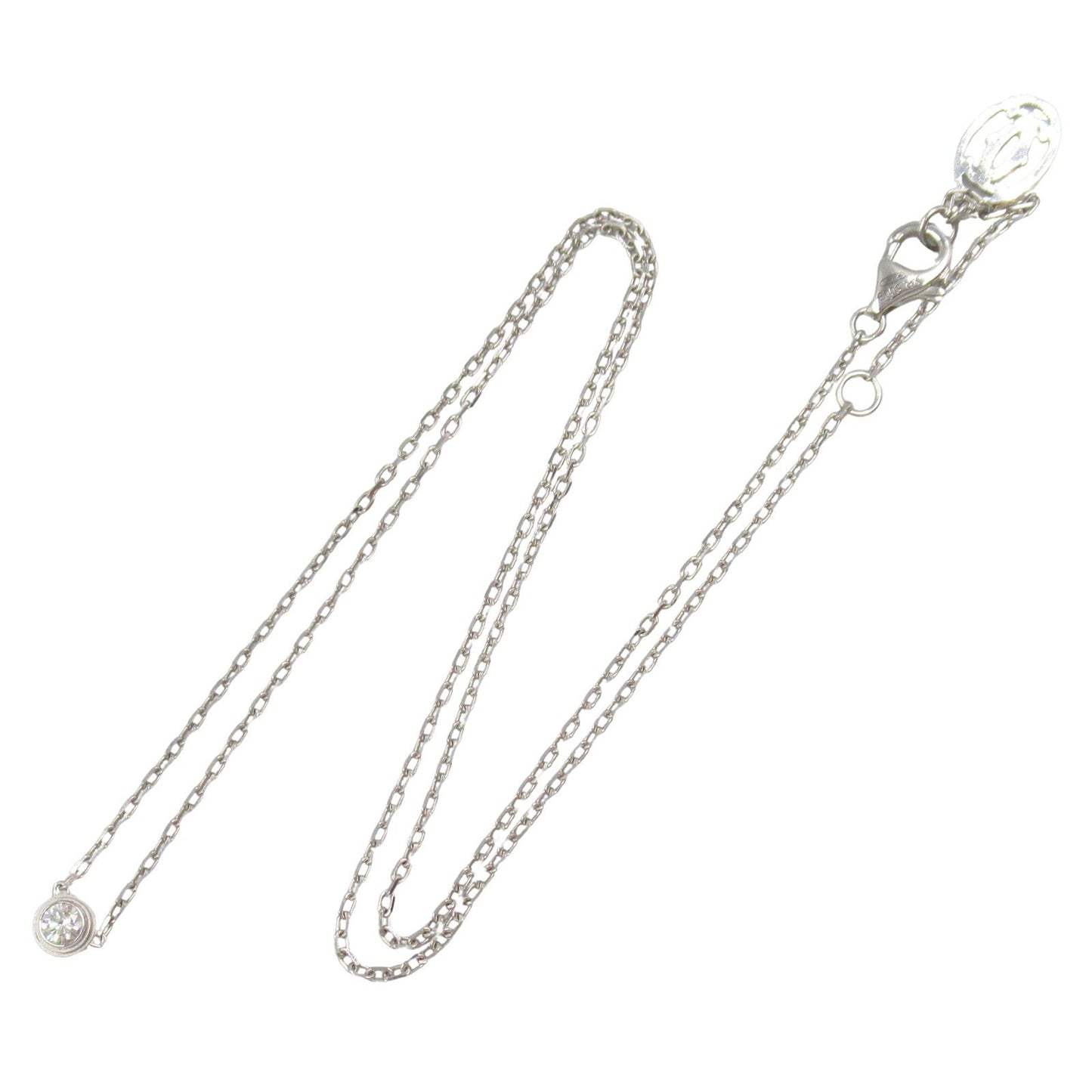 CARTIER Amour Necklace in 18K White Gold with Diamonds