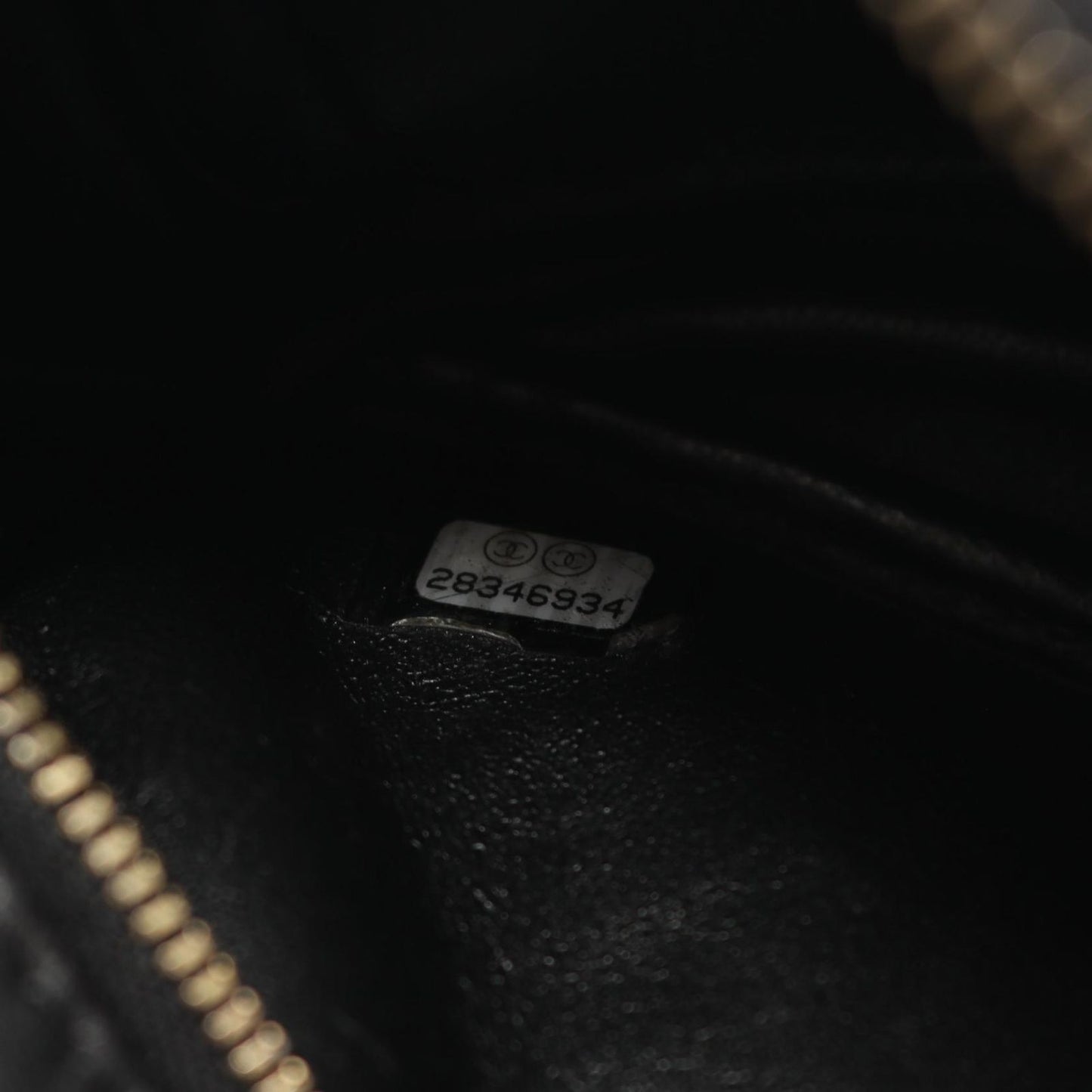 CHANEL 2.55 Chevron V-Stitch Camera Bag - Black Calfskin