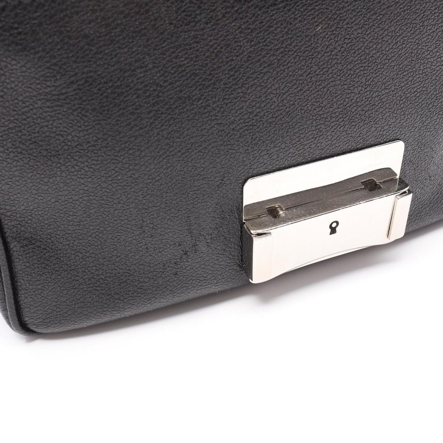 BVLGARI Black Leather Clutch Bag - Timeless Elegance