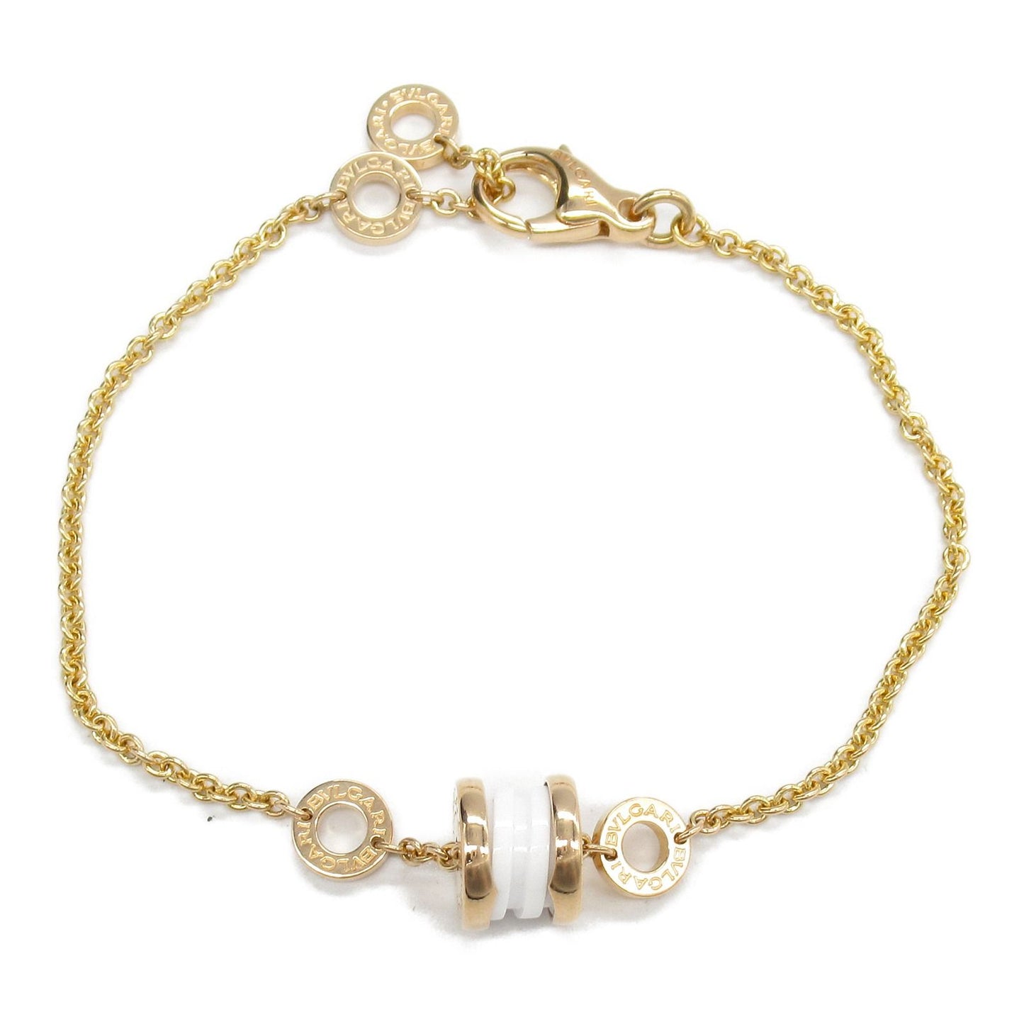 BVLGARI B-zero1 Ceramic Bracelet in K18 Pink Gold - Timeless Elegance
