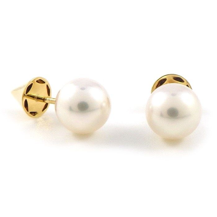 TASAKI Refined Rebellion 18K Gold Pearl Stud Earrings