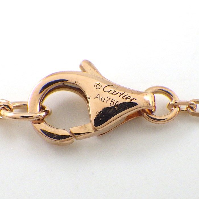 Cartier Amour Heart Diamond Necklace in K18 Pink Gold