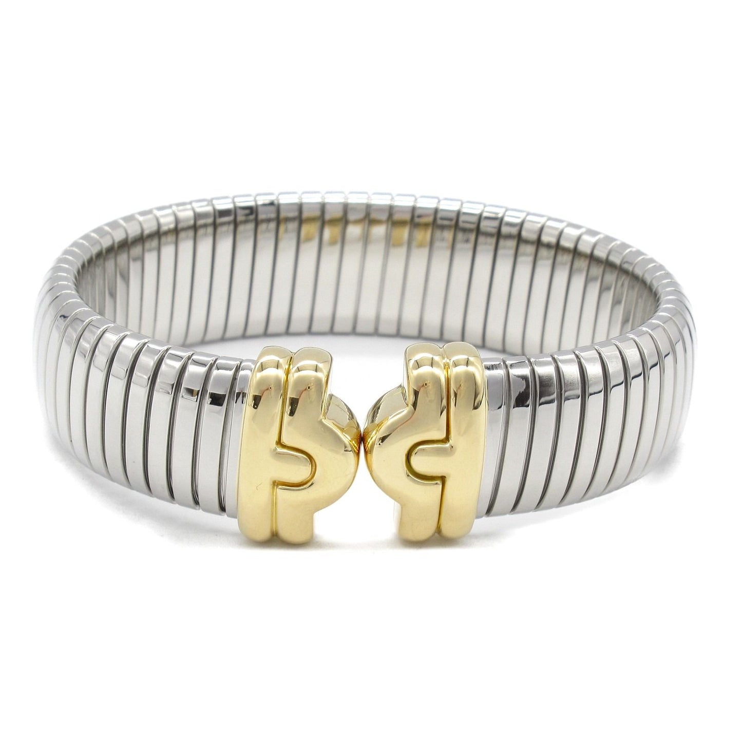 BVLGARI Parentesi Bvlgari Bracelet in K18 Yellow Gold & Stainless Steel