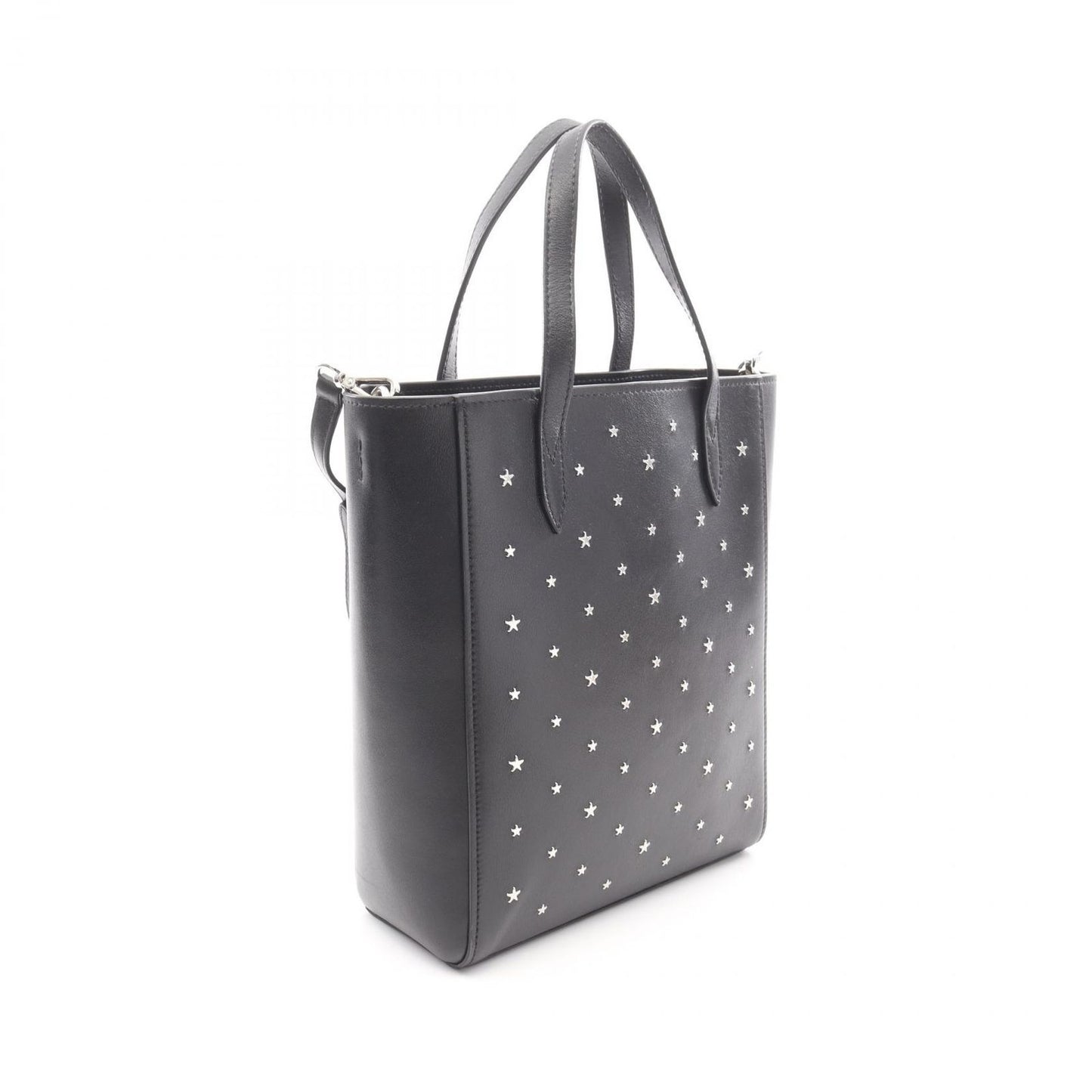 Jimmy Choo Bria Tote N/S Black Leather Star Studded Bag