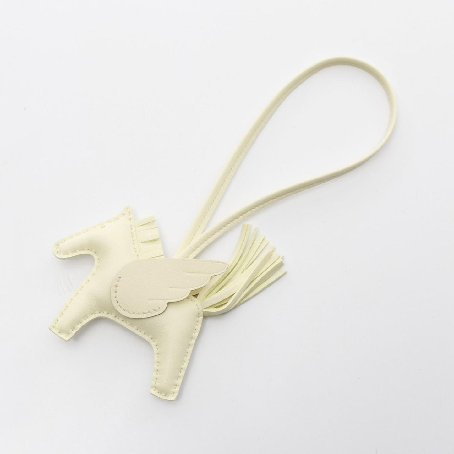 HERMES Rodeo Pegasus PM Charm in Yellow Milton - Unused Luxury