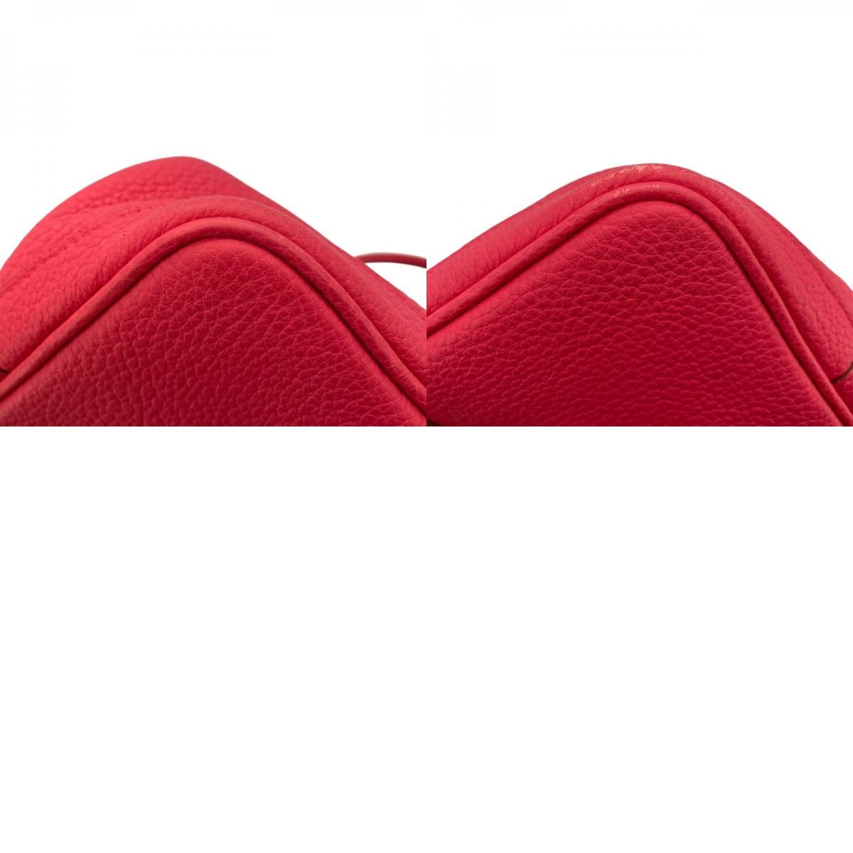 HERMES Garden Party PM Bougainvillea Handbag with Silver Hardware