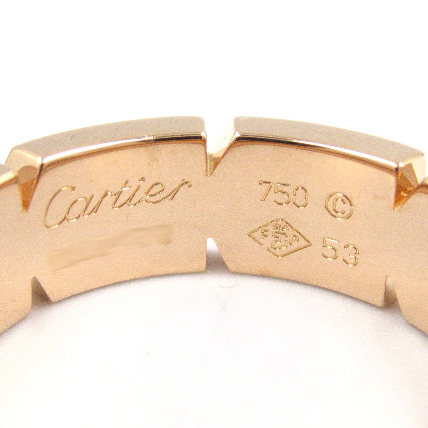 CARTIER Tank Française Ring in K18 Pink Gold - Timeless Elegance