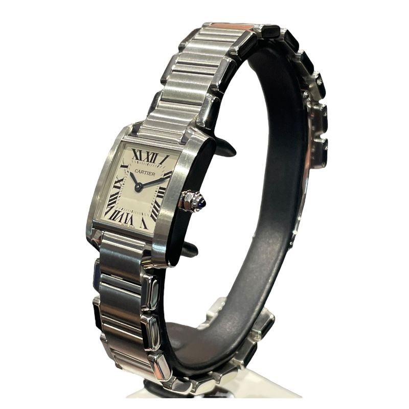 Cartier Tank Française SM W51008Q3 Ivory Dial Quartz Ladies Watch