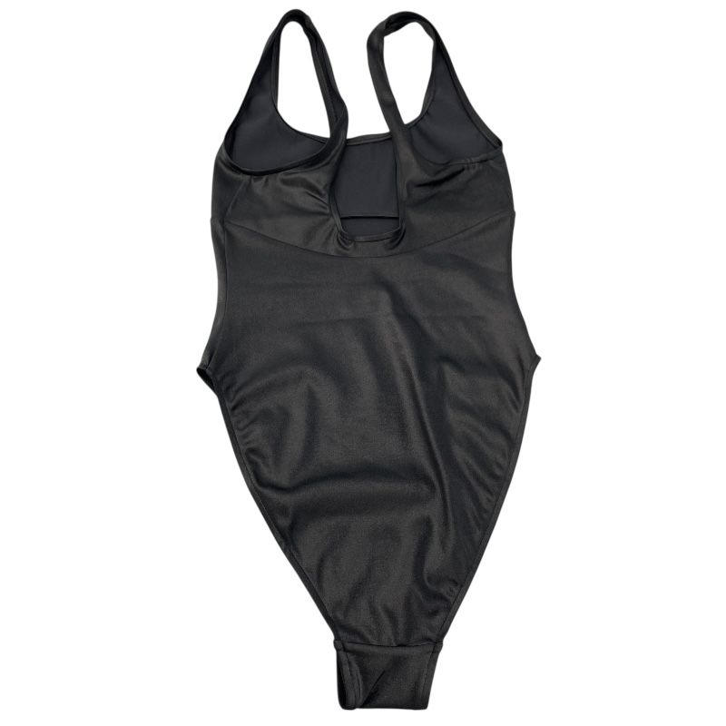 CHANEL Coco Mark Bodysuit Tank Top Swimwear - Black, Size 36