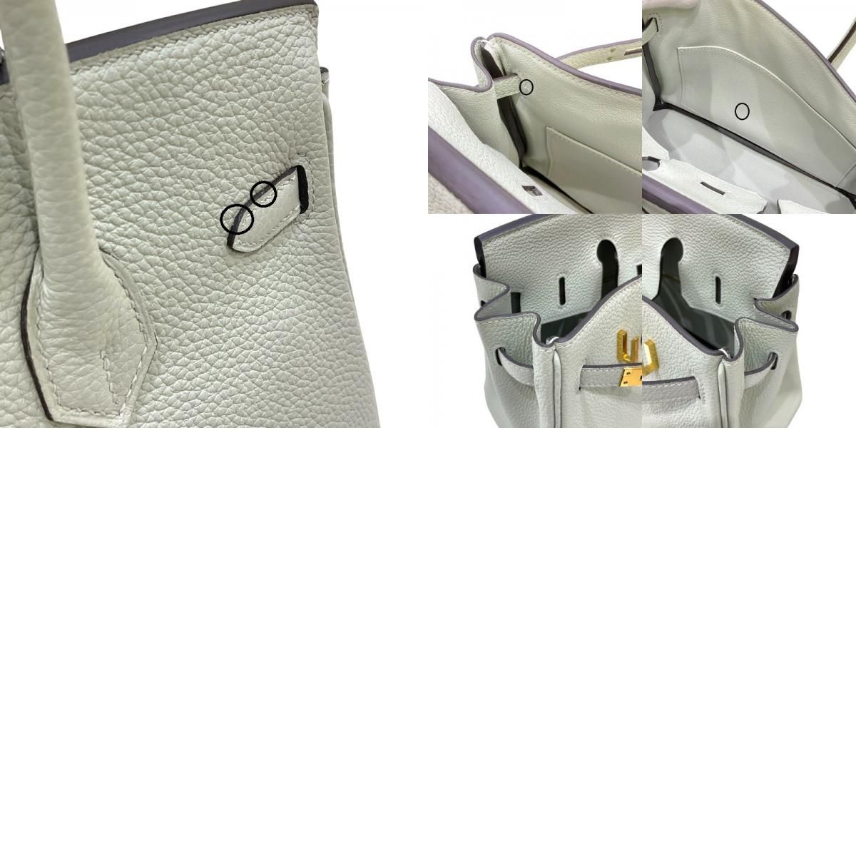 HERMES Birkin 25 B Stamp in Green Vein with Gold Hardware