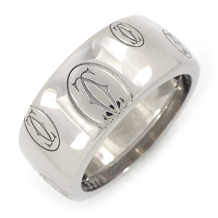 Cartier Happy Birthday Ring in K18 White Gold - Size 10