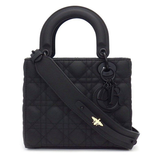 Dior Lady Dior My ABC Small Tote Bag in Black Ultra Matte Calfskin
