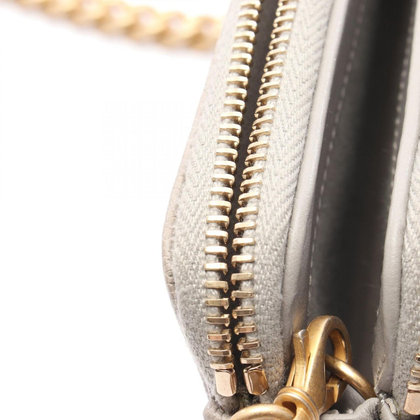 CHANEL Boy Chanel Shoulder Bag A84069 in Greige Leather