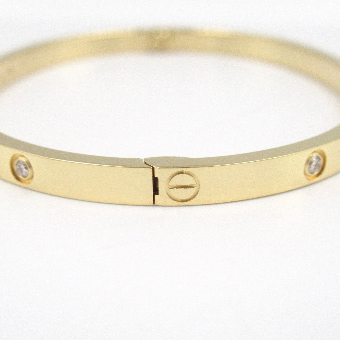 CARTIER Love Bracelet SM 10PD in 18K Yellow Gold with Diamonds