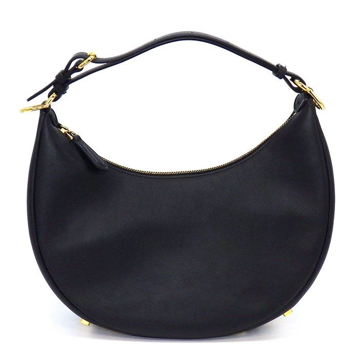 Fendi Graffiti Small Shoulder Bag - Black Calfskin Elegance
