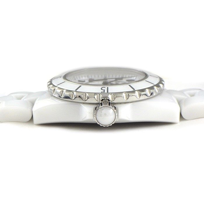 Chanel J12 H0968 White Ceramic & Stainless Steel Watch