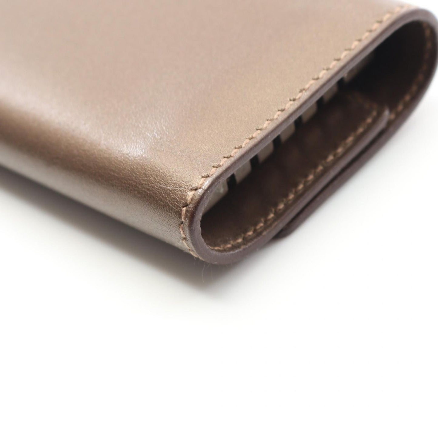 HERMES Serre Bronze Key Case - Exquisite Craftsmanship